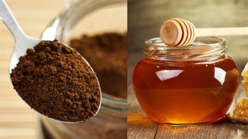 Ingredients for honey coffee dish