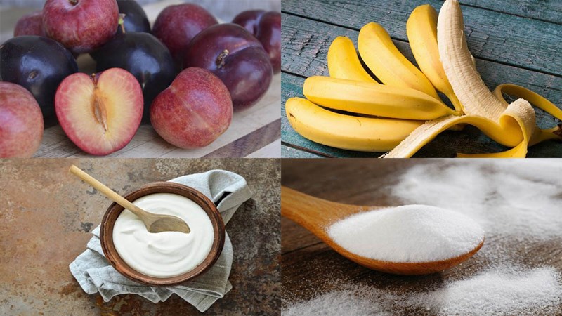 Ingredients for Plum Smoothie