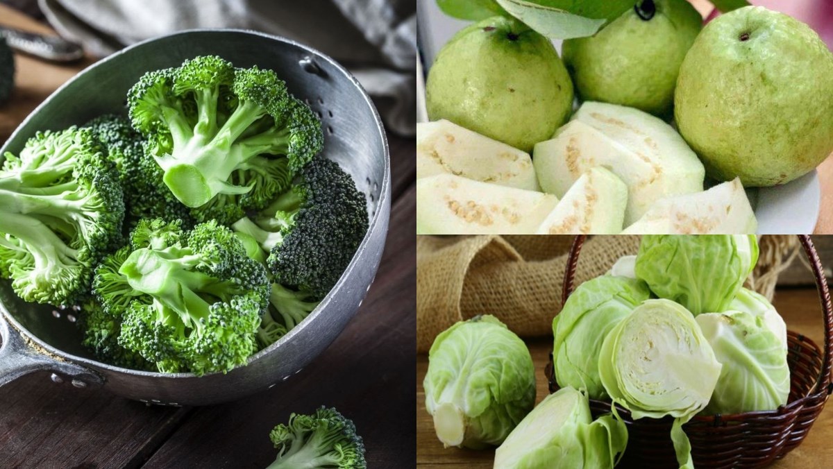 Ingredients for broccoli juice