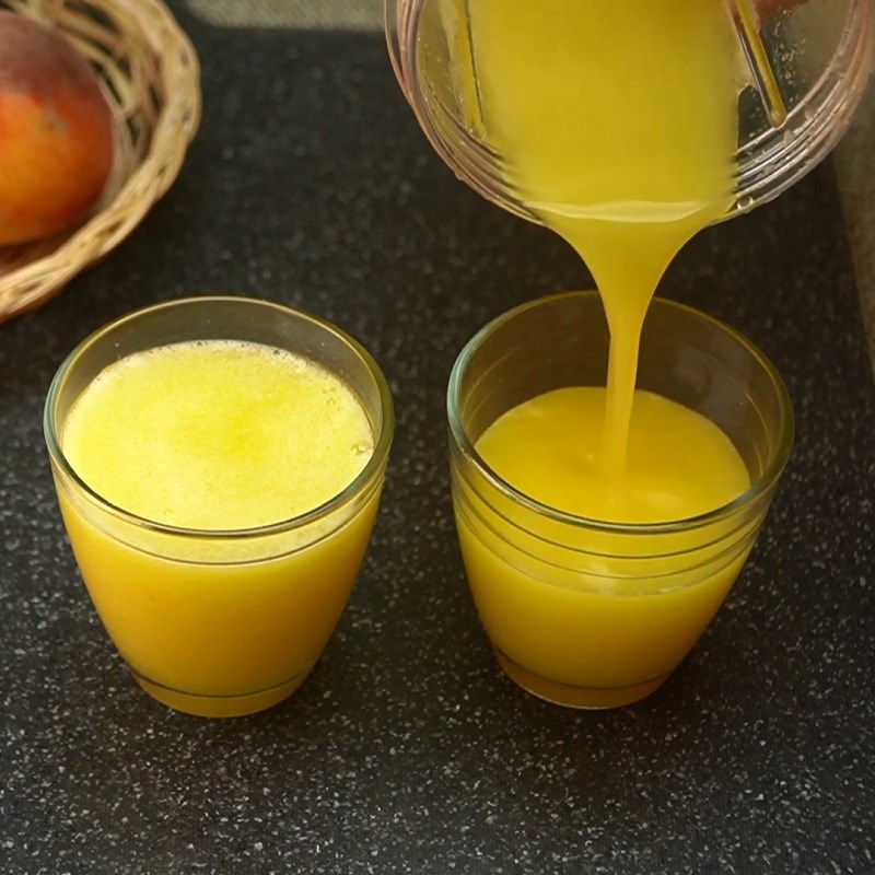 Step 3 Completion Fresh peach juice
