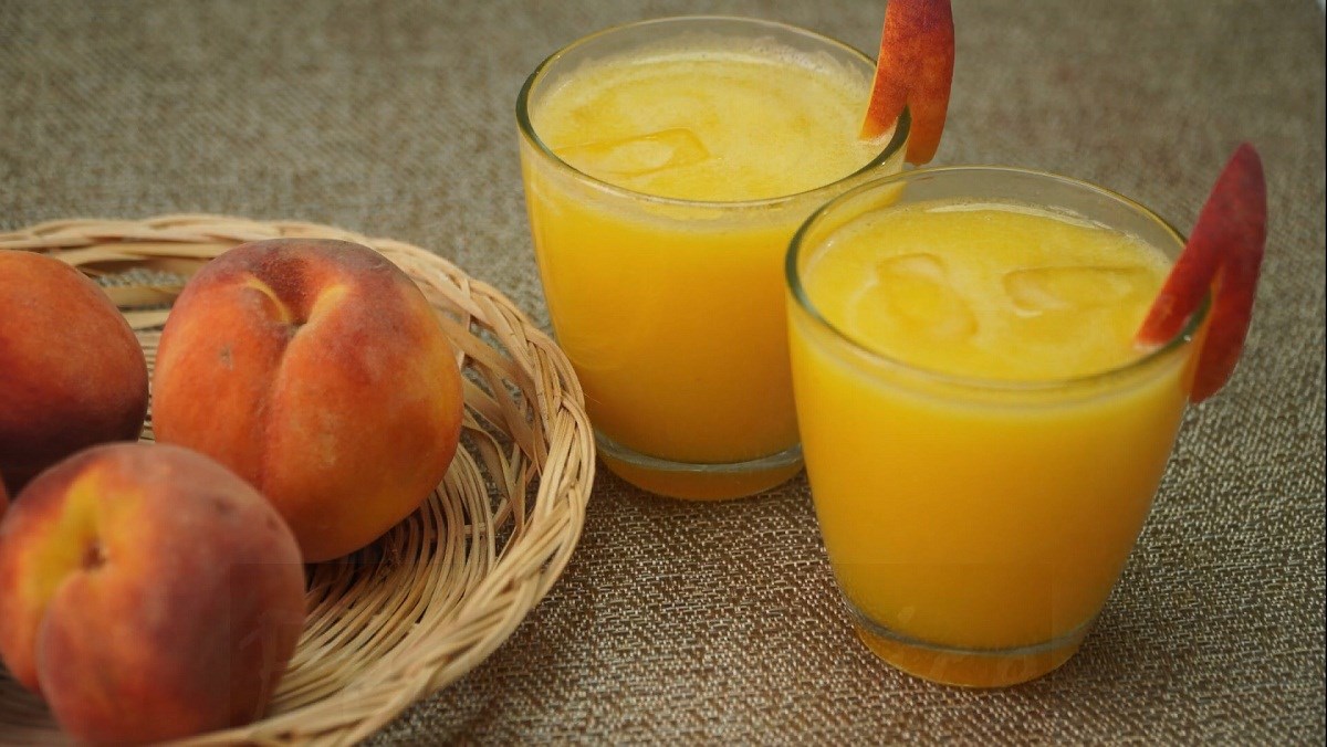 2 ways to make peach juice (peach drink) for weight loss, refreshing, and detoxifying the body 2 Fresh Peach Juice