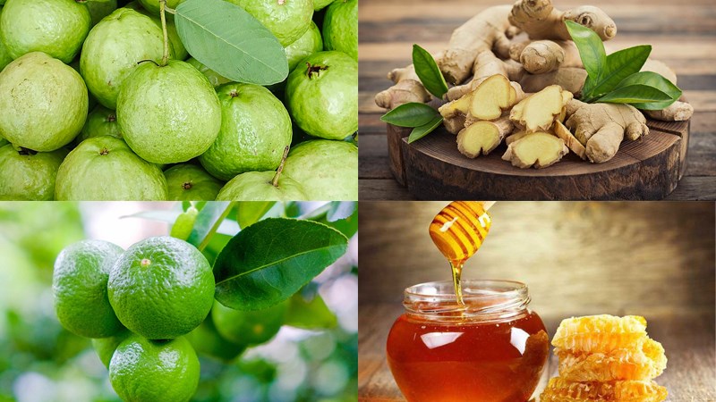 Ingredients for guava juice