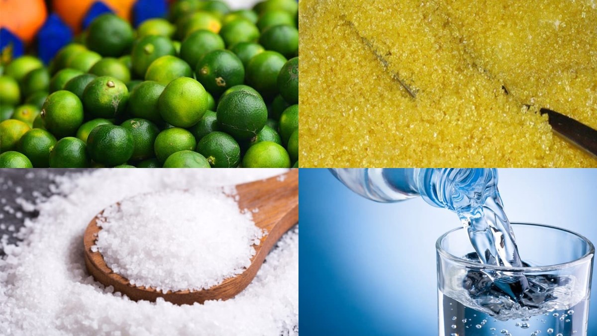 Ingredients for calamansi dipping sauce