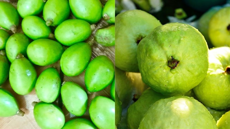 Ingredients for the recipe of guava juice