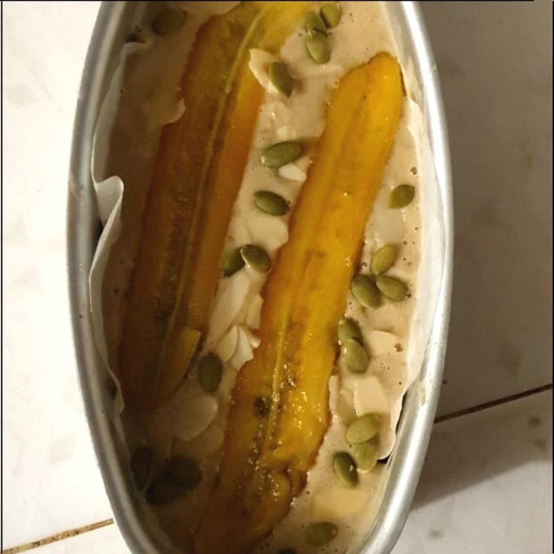 Step 4 Baking Banana Cake Baked Banana Cake