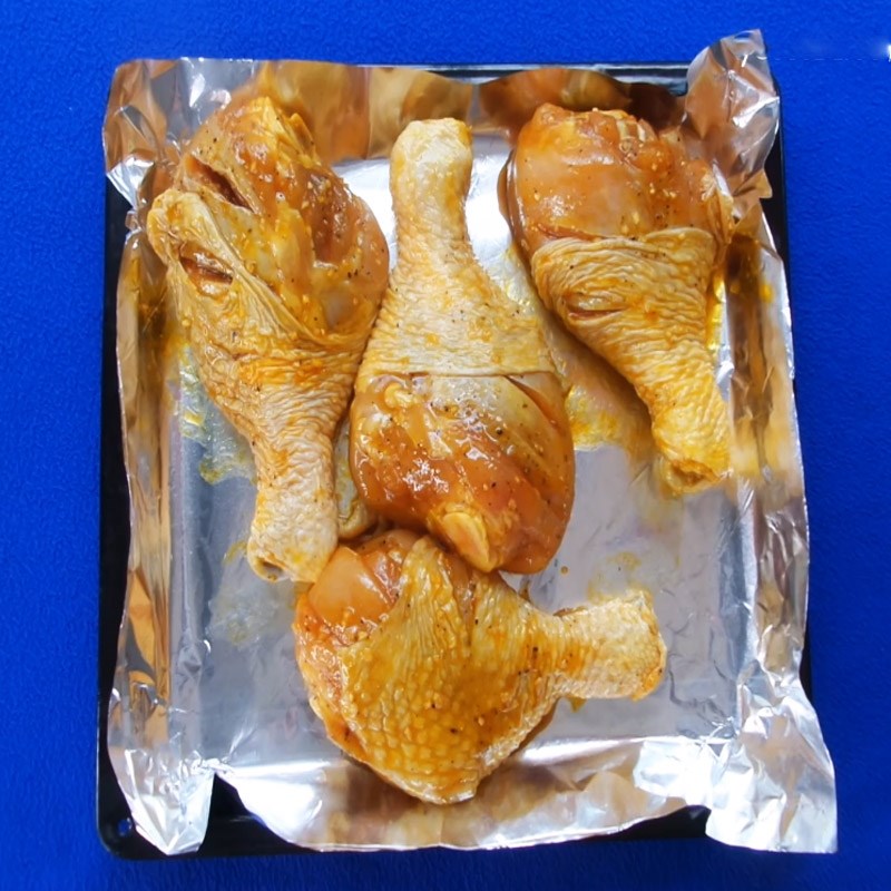 Step 3 Grilling chicken Garlic butter grilled chicken thigh