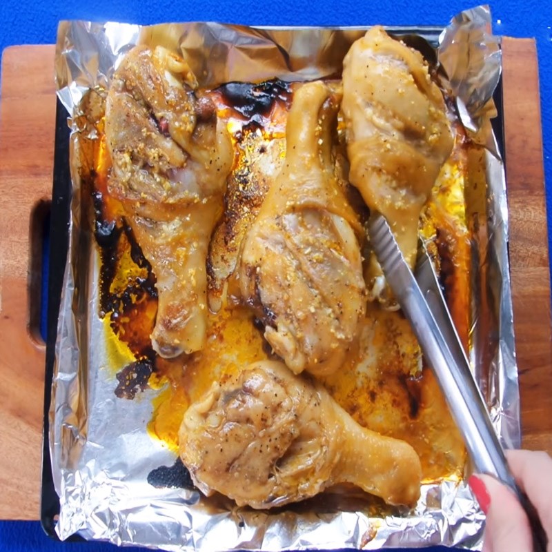 Step 3 Grilling chicken Garlic butter grilled chicken thigh