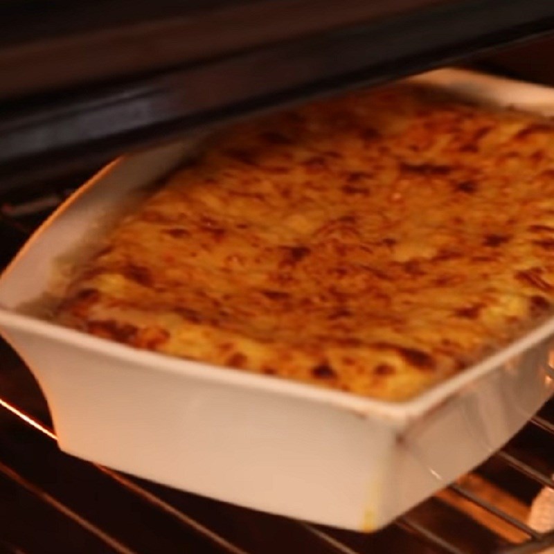 Step 5 Baking the mashed potatoes Baked cheesy mashed potatoes
