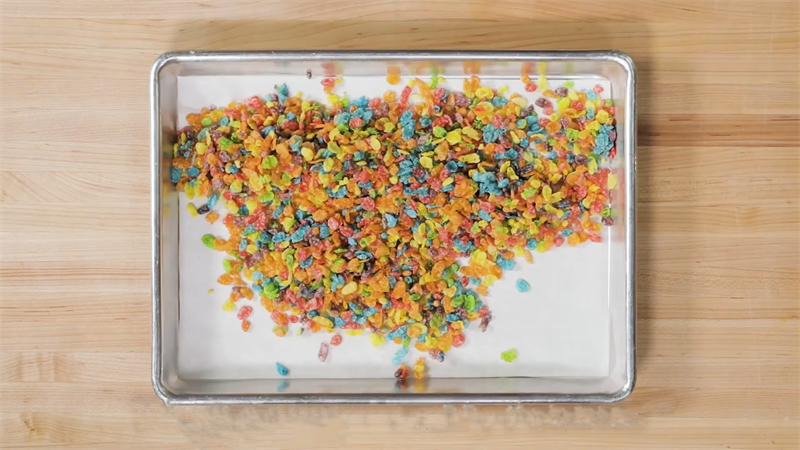Step 1 Roasting the cereal Cereal Ice Cream Bars