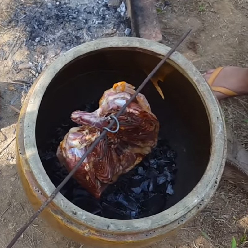 Step 4 Roasting the duck Roasted duck pot