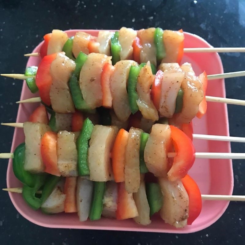 Step 3 Grill the chicken Grilled chicken skewers