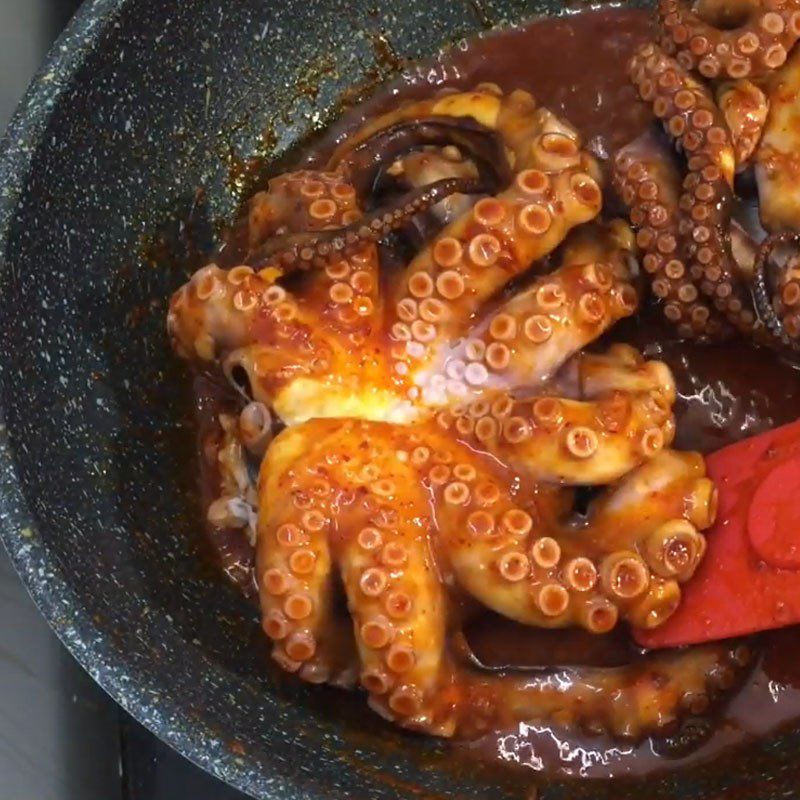 Step 4 Fried Octopus with Garlic Butter Fried Octopus with Garlic Butter