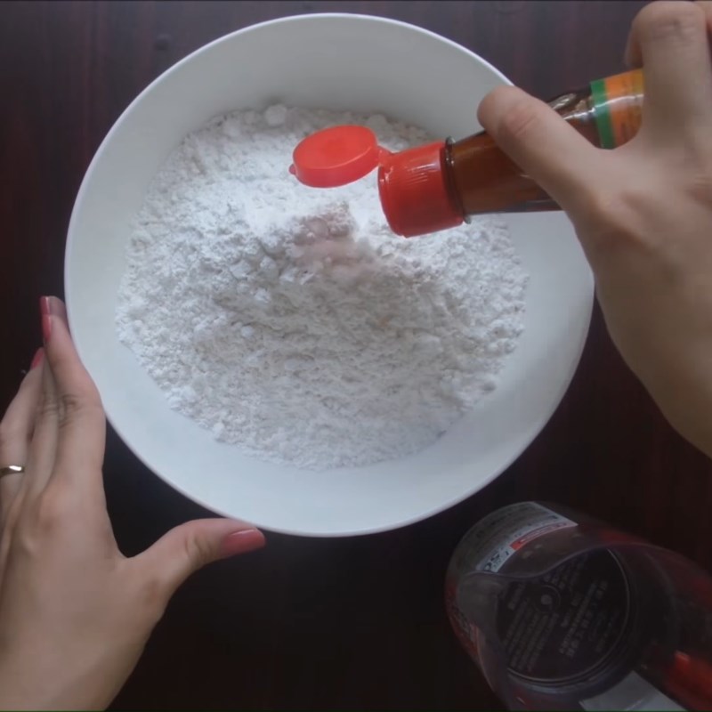 Step 1 Mixing the Dough for Cheese Rice Cake
