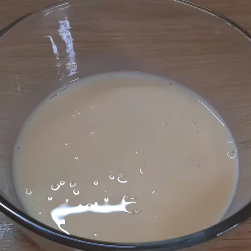 Step 3 Mixing the batter for frying Potato cheese balls