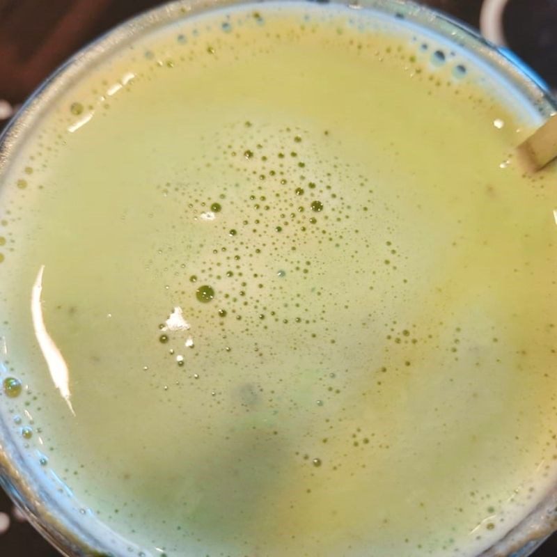 Step 2 Prepare matcha latte Matcha latte