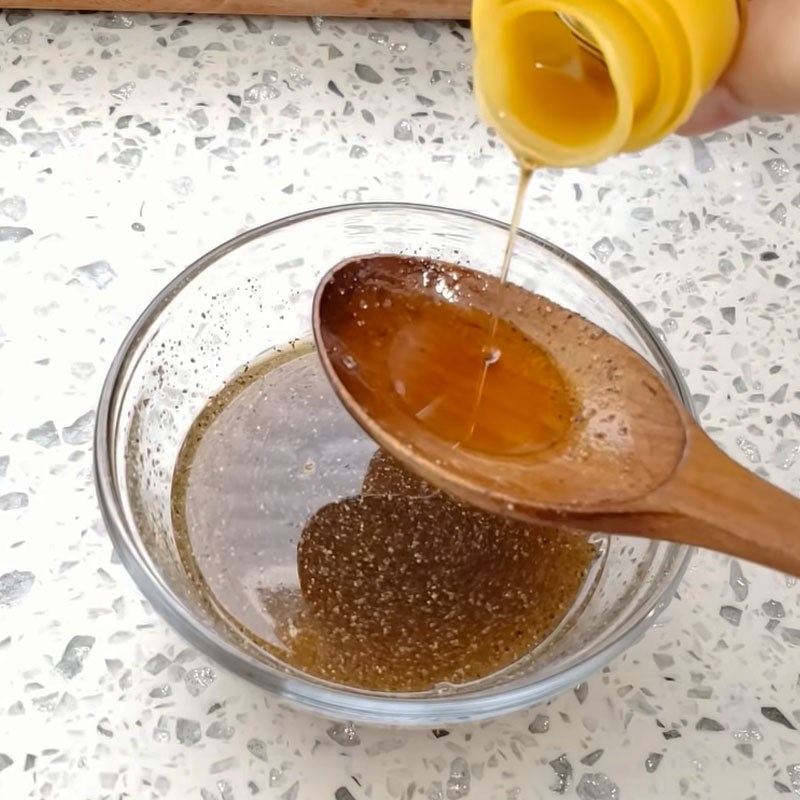 Step 4 Making the sauce Fried squid with fish sauce using an air fryer