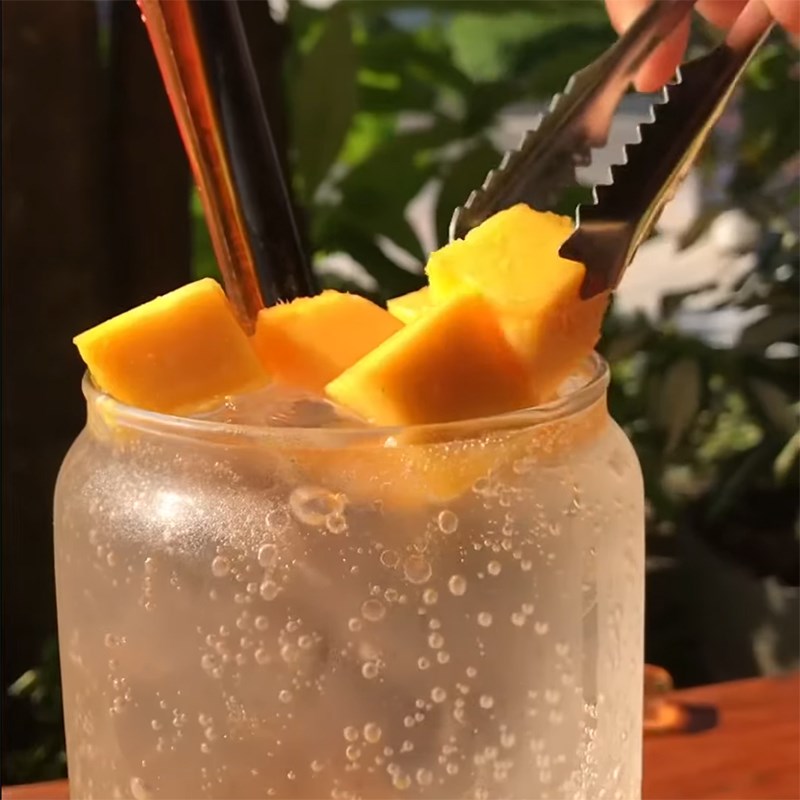 Step 3 Mix soda Mango soda