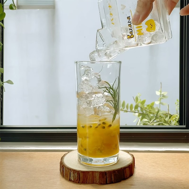 Step 3 Mixing Soda Mango Passion Fruit Soda