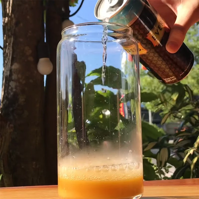 Step 3 Mix soda Mango soda