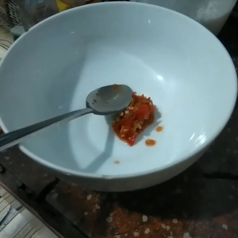 Step 2 Make the sauce Grilled mackerel with chili salt