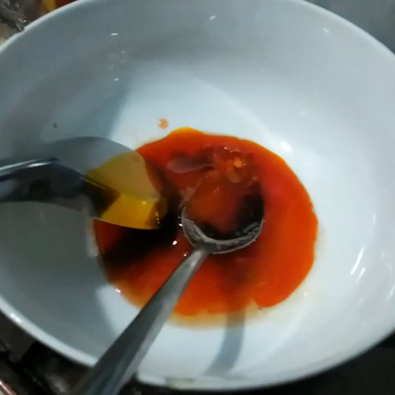 Step 2 Make the sauce Grilled mackerel with chili salt