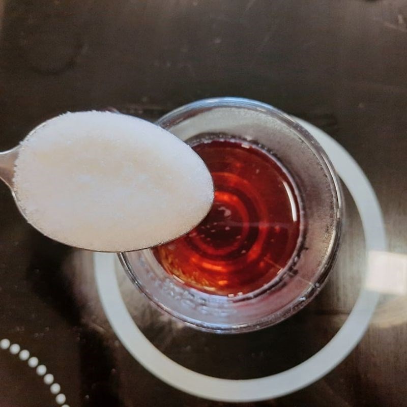 Step 2 Mix the peach tea for hot peach tea