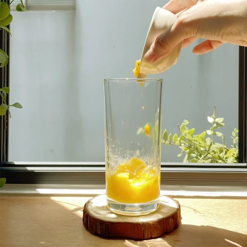 Step 2 Mango with Passion Fruit Mix Mango Passion Fruit Soda