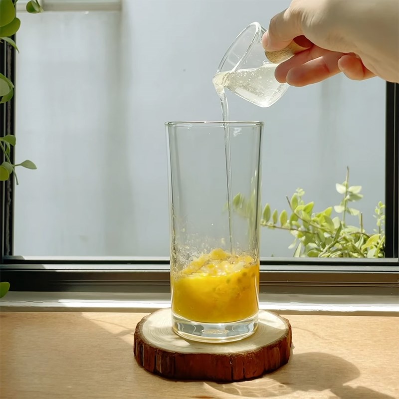 Step 2 Mango with Passion Fruit Mix Mango Passion Fruit Soda