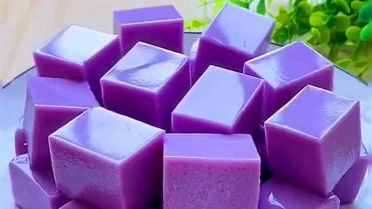 2 ways to make delicious creamy taro pudding jelly for a great milk tea experience 2 Taro pudding from fresh taro