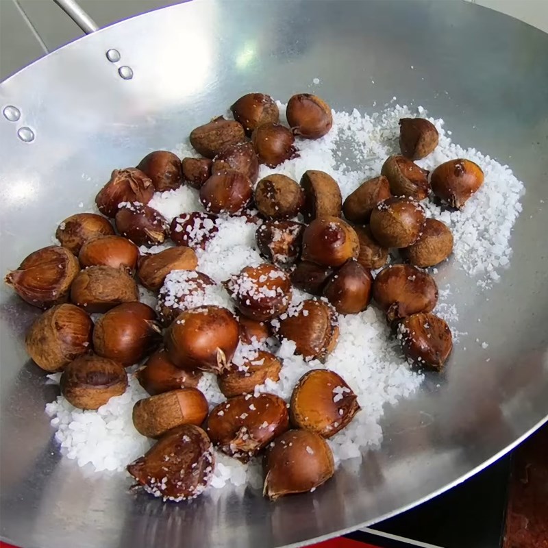 Step 3 Roast the chestnuts Roasted salted chestnuts
