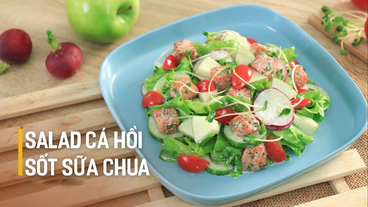 3 Simple, Delicious, and Nutritious Salmon Salad Recipes 2 Salmon salad with yogurt dressing