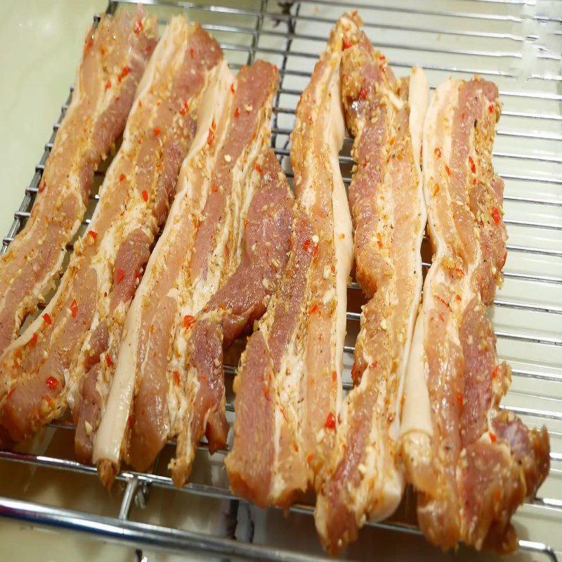 Step 4 Drying pork How to make dried pork