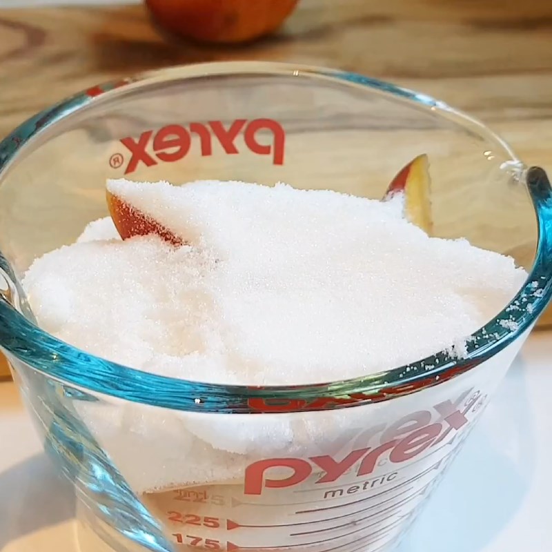 Step 2 Make peach jam for Peach Soda