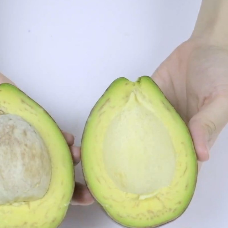 Step 1 Prepare the avocado for Coconut Avocado Ice Cream