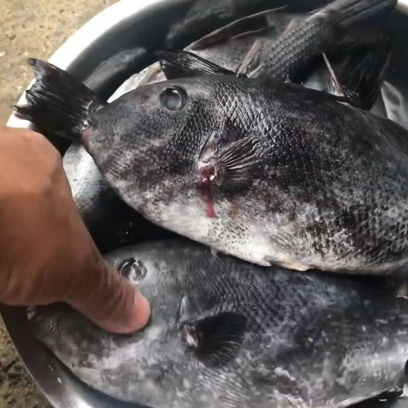 Step 1 Prepare the fish Grilled cowfish