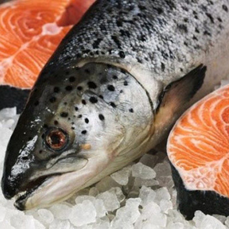 Step 1 Prepare the salmon for Salmon Noodle Soup