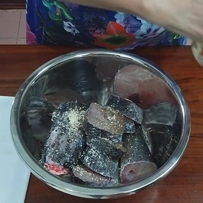 Step 1 Prepare snakehead fish Snakehead fish with fresh bamboo shoots