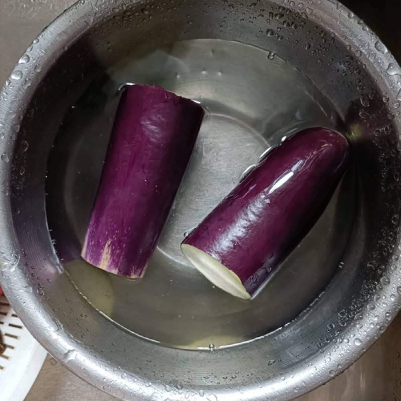 Step 1 Prepare the Eggplant Fried Eggplant Rolls with Meat