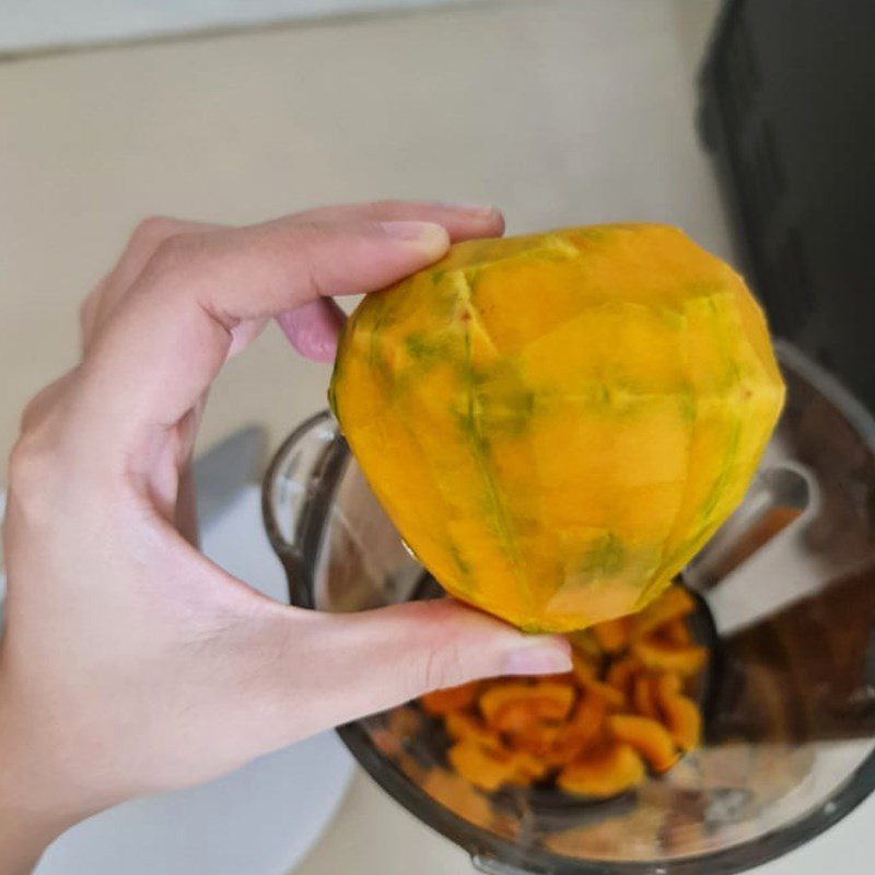 Step 1 Preparing the ingredients for Pumpkin Lotus Seed Milk