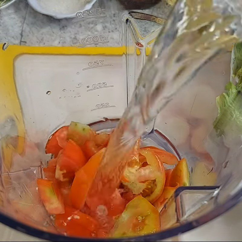 Step 1 Prepare the ingredients for Banana Flower with Tomato