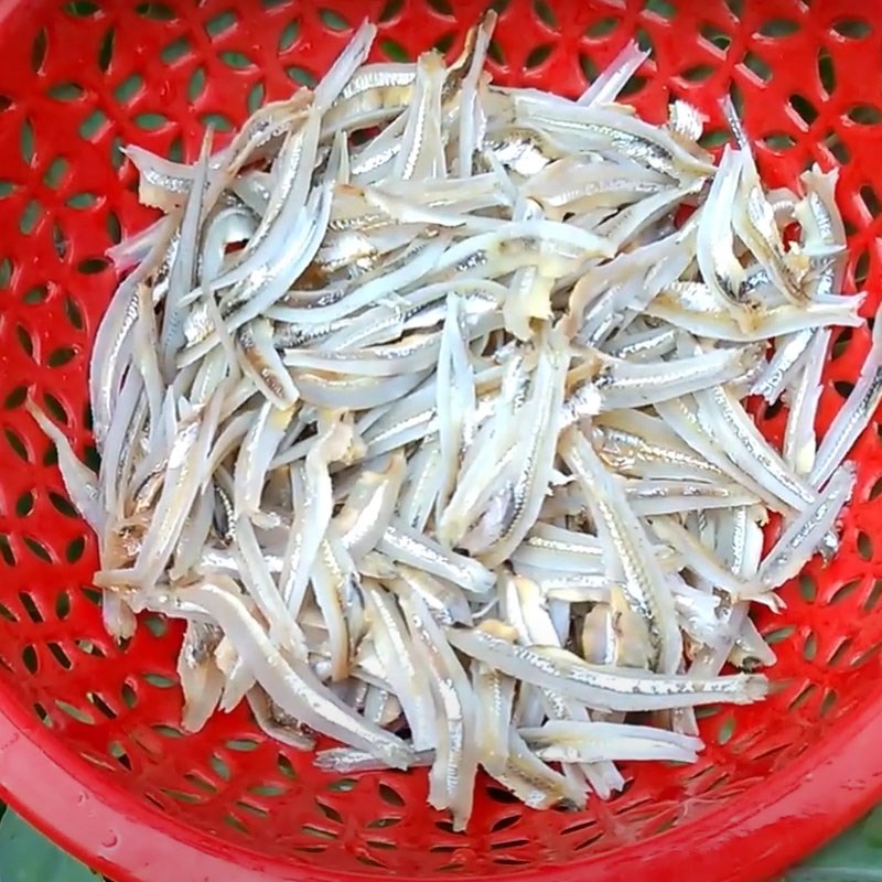 Step 1 Prepare the ingredients for Bitter Eggplant Salad with Dried Fish