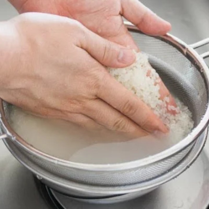 Step 1 Prepare the ingredients for Duck Egg Congee with Mustard Greens