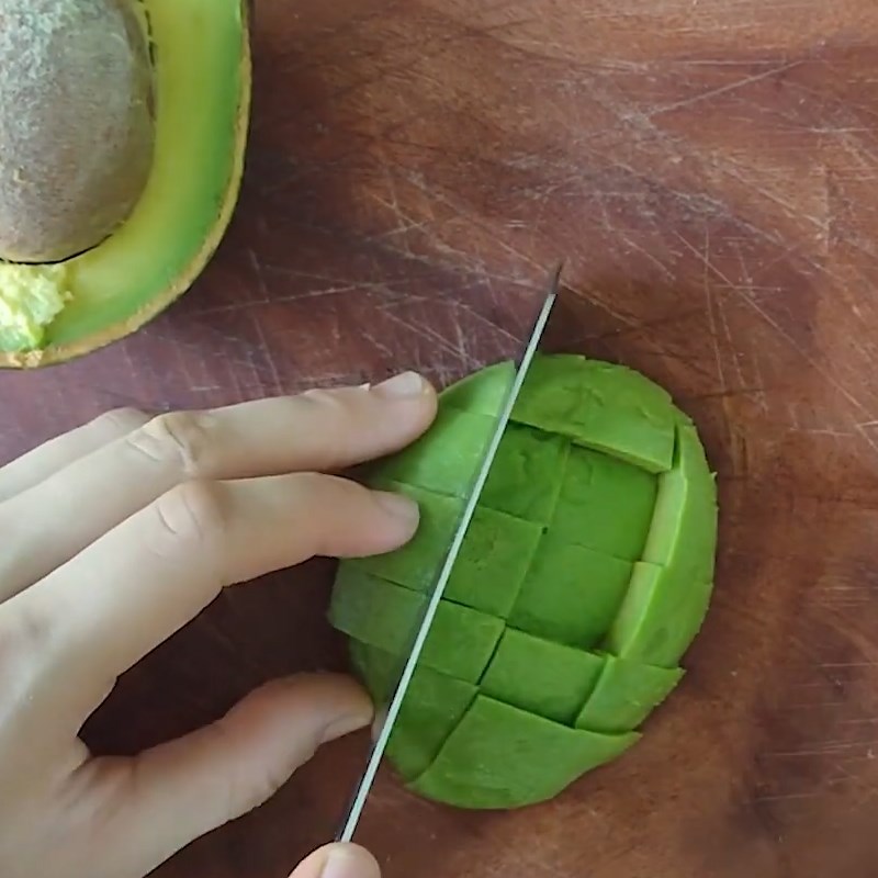 Step 2 Prepare the ingredients for avocado quail egg salad