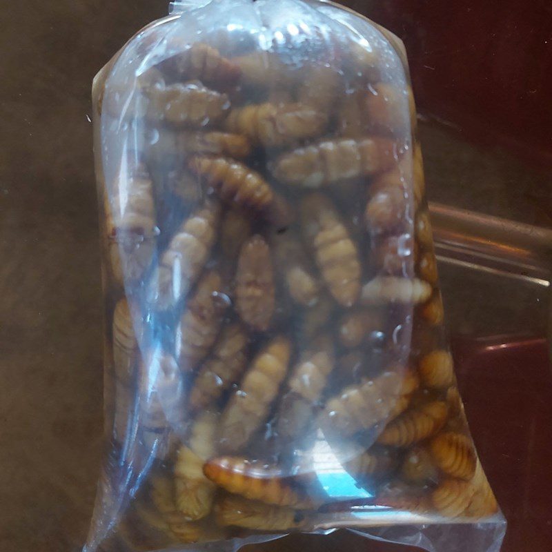 Step 1 Prepare the Ingredients for Garlic Stir-Fried Silkworm Larvae