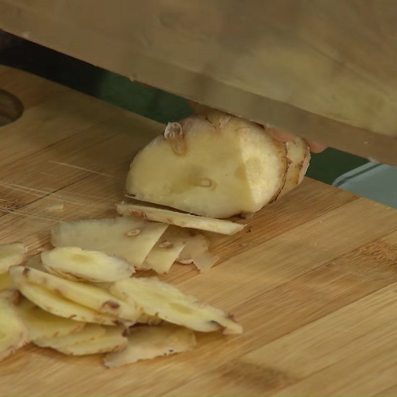 Step 2 Prepare the remaining ingredients Banana flowers stewed with galangal