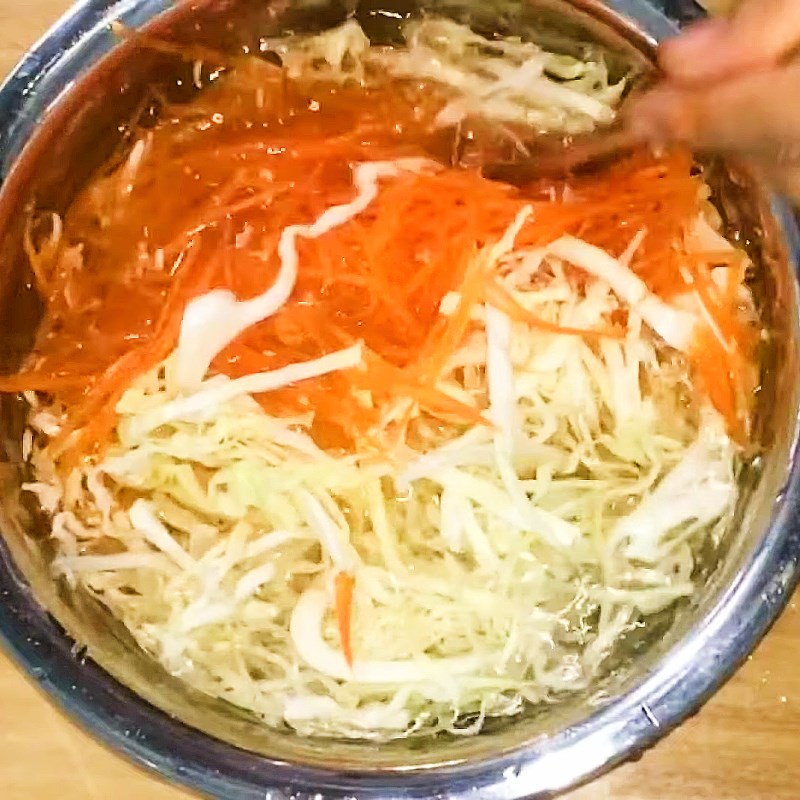 Step 2 Prepare the remaining ingredients Duck salad with rice paddy herbs and cabbage
