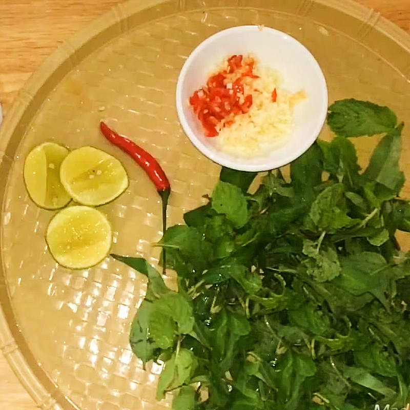 Step 2 Prepare the remaining ingredients Duck salad with rice paddy herbs and cabbage