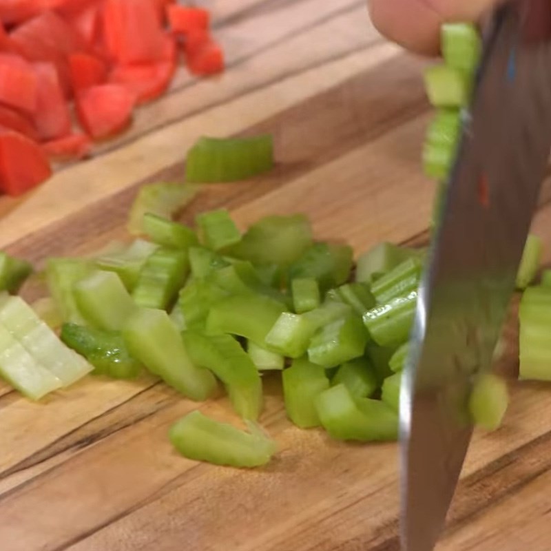 Step 2 Prepare other ingredients Pea soup with bacon