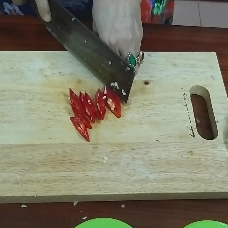 Step 2 Prepare other ingredients for Snakehead fish with fresh bamboo shoots