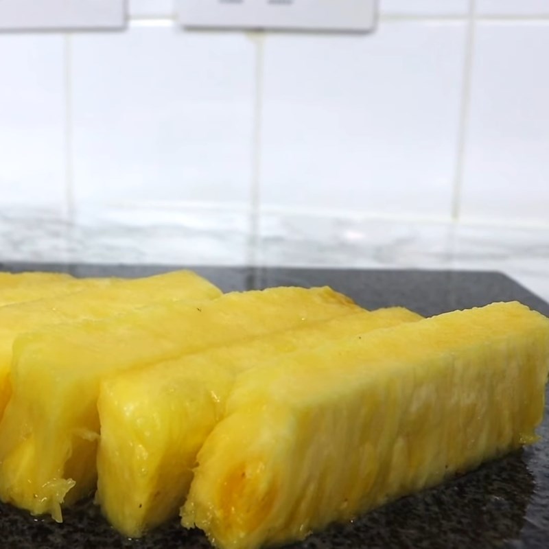 Step 1 Prepare the Orange and Pineapple for Red Artichoke Flower Pineapple Orange Tea